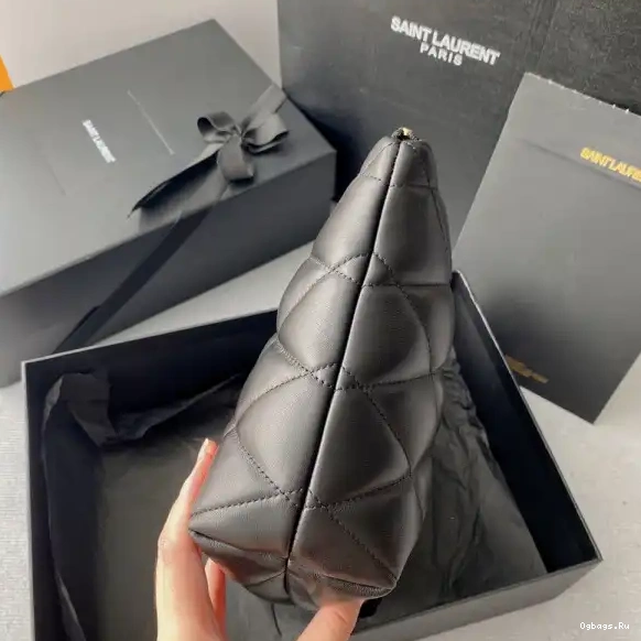 POUCH YSL QUILTED LAMBSKIN IN SADE 0629
